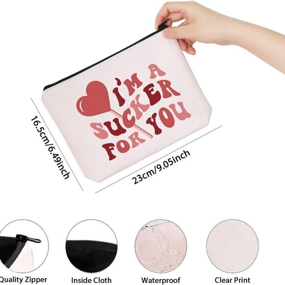 Rock Band Make Up Bag Singer Album Gift I’m A Sucker For You Bag Gift For Band F - Picture 3 of 6